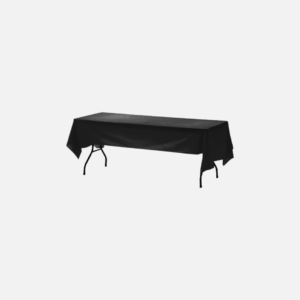 black table cloth